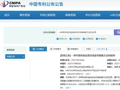 近期导热材料相关专利申请一览