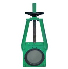 手动对夹式矿浆刀闸阀的图片