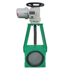 电动对夹式矿浆刀闸阀的图片