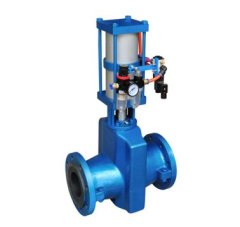 常开型气动管夹阀（GJ6B41X-6L)的图片