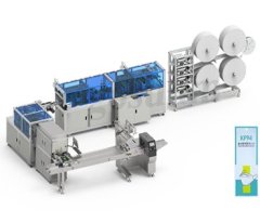 KF94鱼型（柳叶型）口罩生产检测包装线的图片