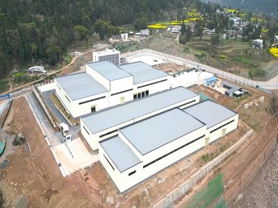 四川中科森蓝40万吨超微细碳酸钙生产项目试产！