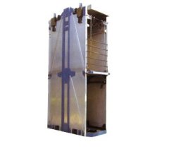 单绳钢铝结构罐笼的图片