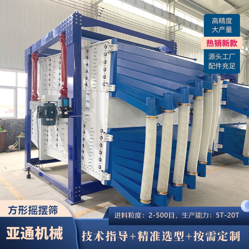 方形摇摆筛 砂石筛分专用机 不锈钢振动筛颗粒粉末筛分机的图片