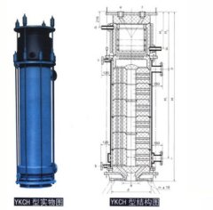 圆块孔式石墨硫酸稀释冷却器的图片