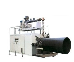 大口径中空壁缠绕管生产线的图片