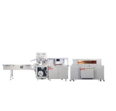 高速运动式底封机+可视型收缩炉的图片