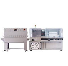 侧封式高速封口机+高速收缩炉的图片