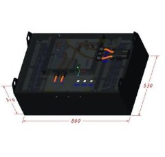 76.8V206Ah叉车标准电池的图片