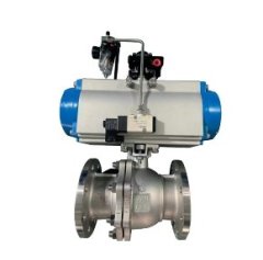 气动法兰球阀的图片