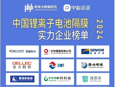 2024中国锂离子电池隔膜实力企业榜单