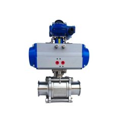 气动三片式快装球阀的图片