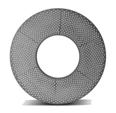 大直径陶瓷结合剂圆柱形CBN研磨盘的图片