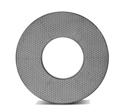 大直径陶瓷结合剂六边形CBN研磨盘的图片