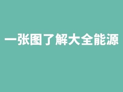 一张图了解大全能源