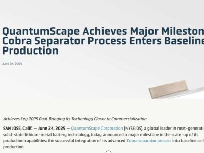 热议！依靠陶瓷技术，美国固态电池弯道超车？