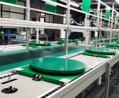 新能源电池倍速链输送线的图片