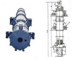 三合一石墨盐酸合成炉的图片