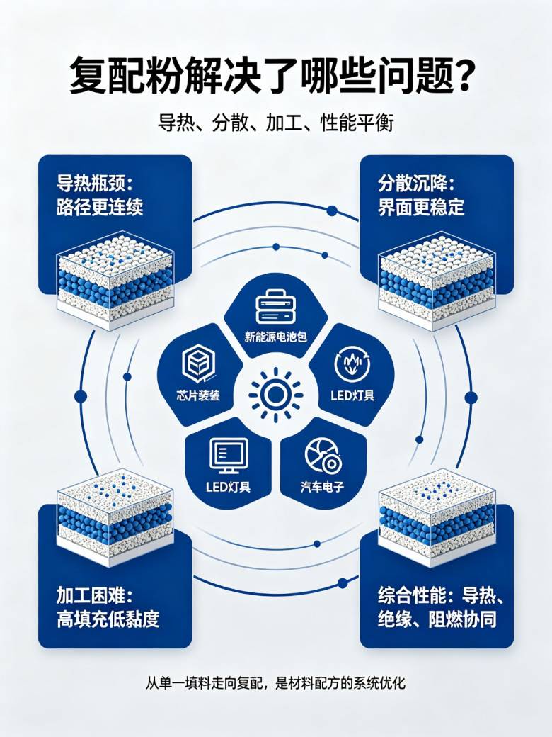 复配粉导热填料 复配粉导热填料
